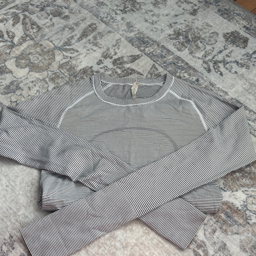 Lululemon Striped Long Sleeve Top